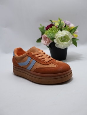 Buty sportowe damskie na płaskim (36-41) 8999 ORANGE