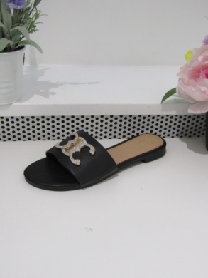 Klapki damskie na płaskim (36-41) M20 BLACK