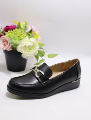 Półbuty damskie na płaskim (36-42) Y007-1 BLACK