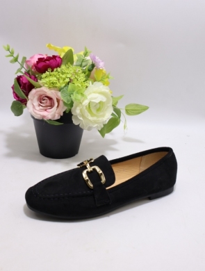 Mokasyny damskie na płaskim (36-41) H8-967 BLACK