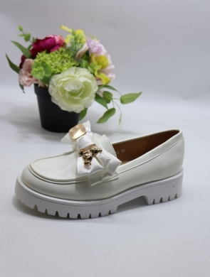 Mokasyny damskie na płaskim (36-41) FN-658 WHITE