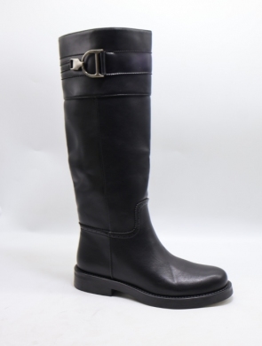 Kozaki damskie na płaskim (36-41) K635 BLACK
