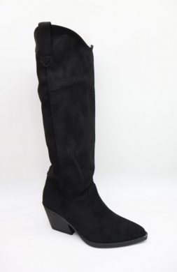 Kozaki damskie na obcasie (36-41) 52222 BLACK