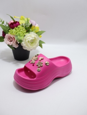 Klapki damskie na koturnie (36-41) POH-3 FUSHIA