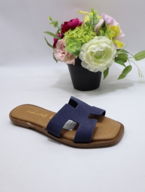 Klapki damskie na płaskim (36-41) 02 BLUE