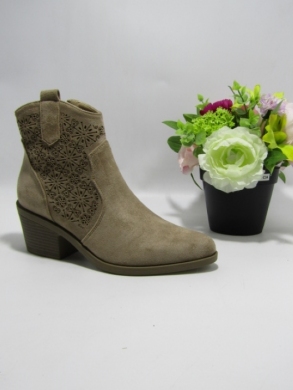 Botki damskie na obcasie (36-41) H2429-2 KHAKI