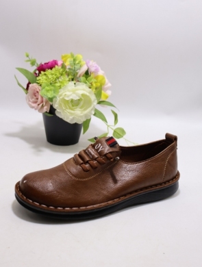 Półbuty damskie na płaskim (39-42) B2378-8 CAMEL