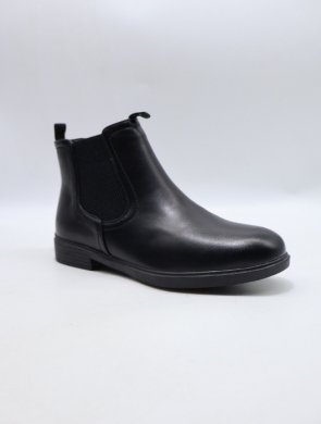 Botki damskie ocieplane na płaskim (36-41) 2035-1 BLACK