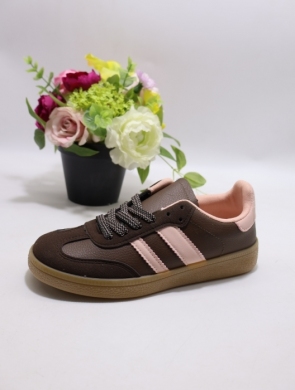 Buty sportowe damskie na płaskim (36-41) YY-185 BROWN
