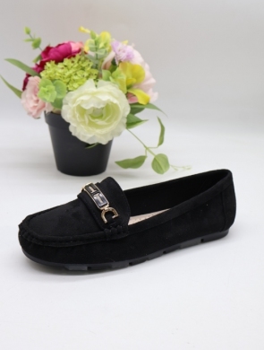 Mokasyny damskie na płaskim (36-41) 2298 BLACK