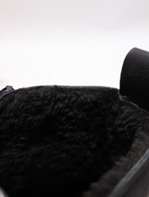 Botki damskie ocieplane na płaskim (36-42) SG966-1 BLACK