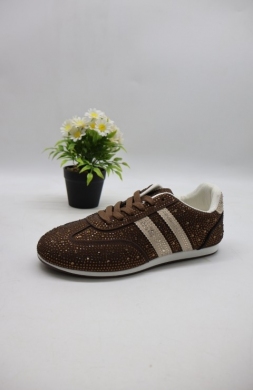 Buty sportowe damskie na płaskim (36-41) B-902 BROWN