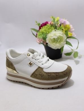 Buty sportowe damskie na płaskim (36-41) J-181 WHITE