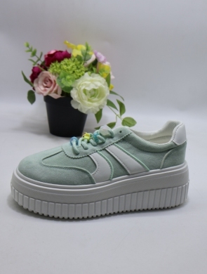 Buty sportowe damskie na płaskim (36-41) PC318 GREEN