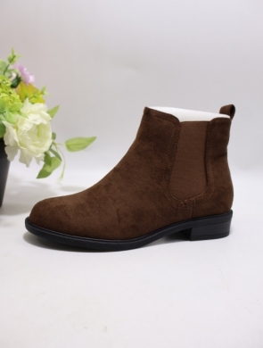 Botki damskie na płaskim (36-41) TAM-203 BROWN