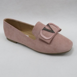 Mokasyny damskie na płaskim (36-41) ABC207 PINK