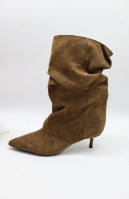 Kozaki damskie na szpilce (36-41) 00-029 KHAKI
