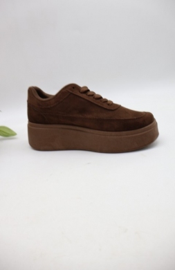 Buty sportowe damskie na koturnie (36-41) AA318 BROWN