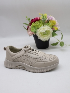 Buty sportowe damskie na płaskim (36-41) BK01-1 BEIGE