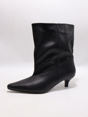 Botki damskie na szpilce (36-41) 52169 BLACK