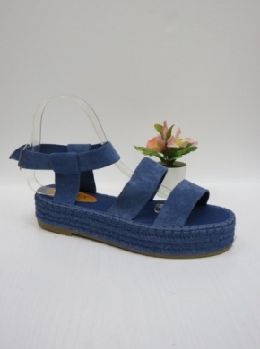 Sandały damskie na koturnie (36-41) 164 BLUE