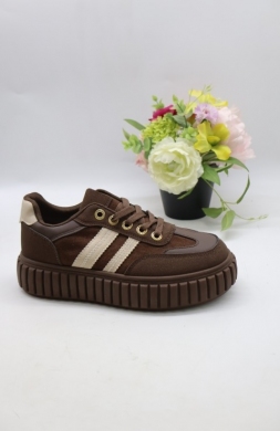 Buty sportowe damskie na płaskim (36-41) BO-925 BROWN