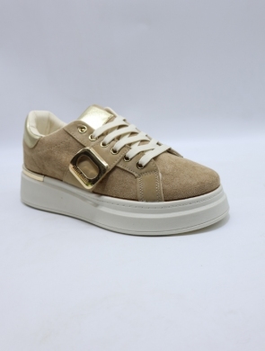 Buty sportowe damskie na płaskim (36-41) GB016 KHAKI