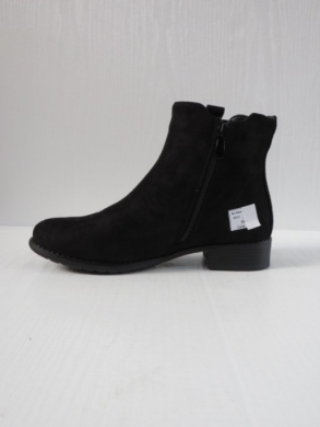 Botki damskie ocieplane na płaskim (36-41) H2178A BLACK