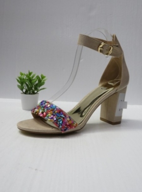 Sandały damskie na obcasie (36-41) B8108 BEIGE