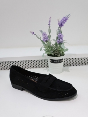 Mokasyny damskie na płaskim (36-41) FB553 BLACK