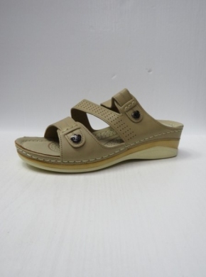 Klapki damskie na koturnie (36-41) B0231 BEIGE