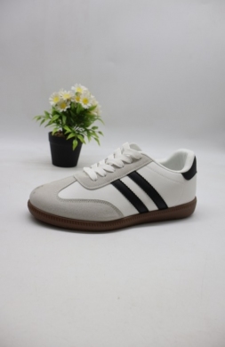 Buty sportowe damskie na płaskim (36-41) 77663-12 WHITE