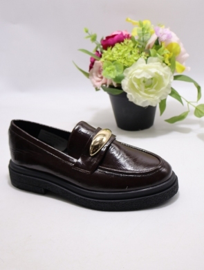 Mokasyny damskie na płaskim (36-41) Y-107 BROWN
