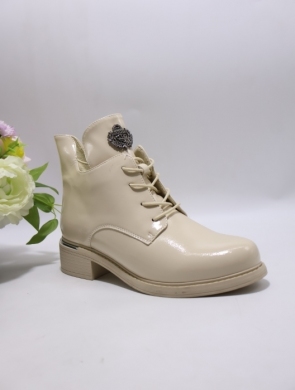 Botki damskie ocieplane na obcasie (36-41) SG726 BEIGE