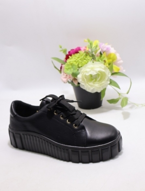 Buty sportowe damskie na płaskim (36-41) 6761 BLACK