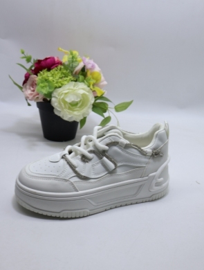 Buty sportowe damskie na płaskim (36-41) A109 WHITE
