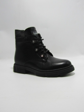 Botki damskie ocieplane na płaskim (36-41) SG719-1 BLACK