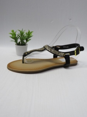 Sandały damskie na płaskim (36-41) 014-24 BLACK
