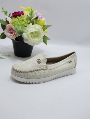Mokasyny damskie na płaskim (36-41) J201 BEIGE