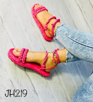 Sandały damskie na płaskim (36-41) JH219 FUCHSIA