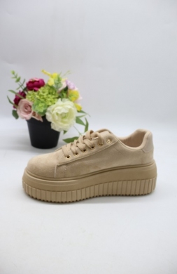 Buty sportowe damskie na koturnie (36-41) ZH26 BEIGE