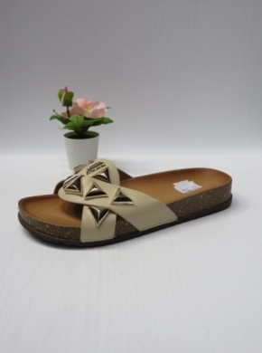 Klapki damskie na płaskim (36-41) DM-50 BEIGE