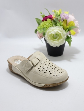 Klapki damskie na koturnie (39-43) DJ6-13 BEIGE