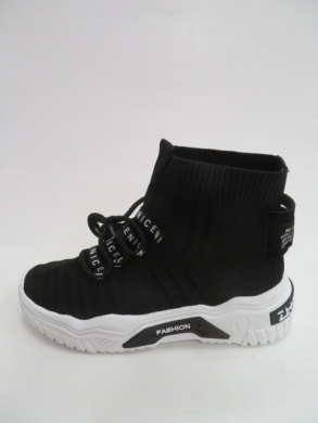 Sneakersy damskie wysokie (36-41) LA136 BLACK