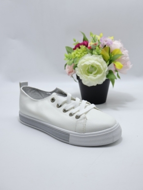 Buty sportowe damskie na płaskim (36-41) BK57 SILVER