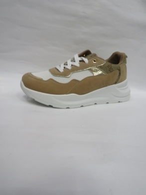Buty sportowe damskie na płaskim (36-41) QS-20 BEIGE