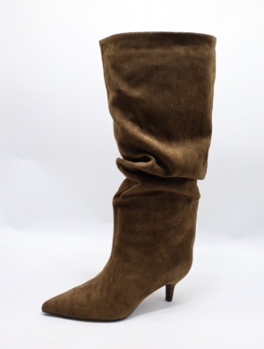 Kozaki damskie na szpilce (36-41) 1307 CAMEL