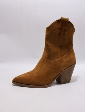 Botki damskie na obcasie (36-41) BM56 CAMEL