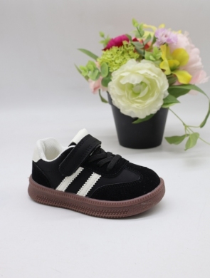 Buty sportowe dziewczęce (22-27) LA602 BLA/WHITE