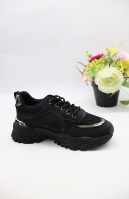 Buty sportowe damskie na płaskim (36-41) MDB-62 BLACK